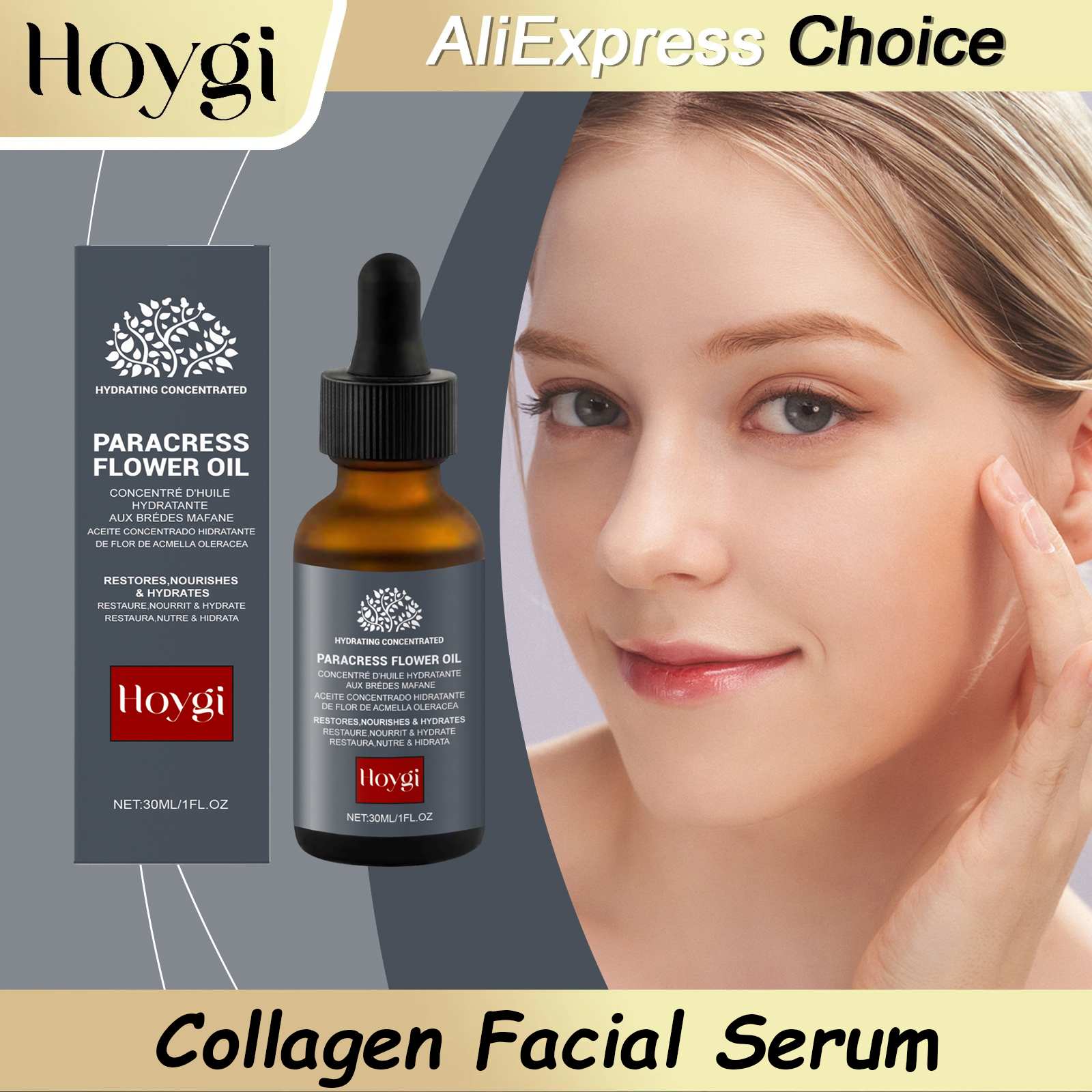 Luxury Skincare Moisturizer - HOYGI Collagen Face Essence Whitening Lifting
