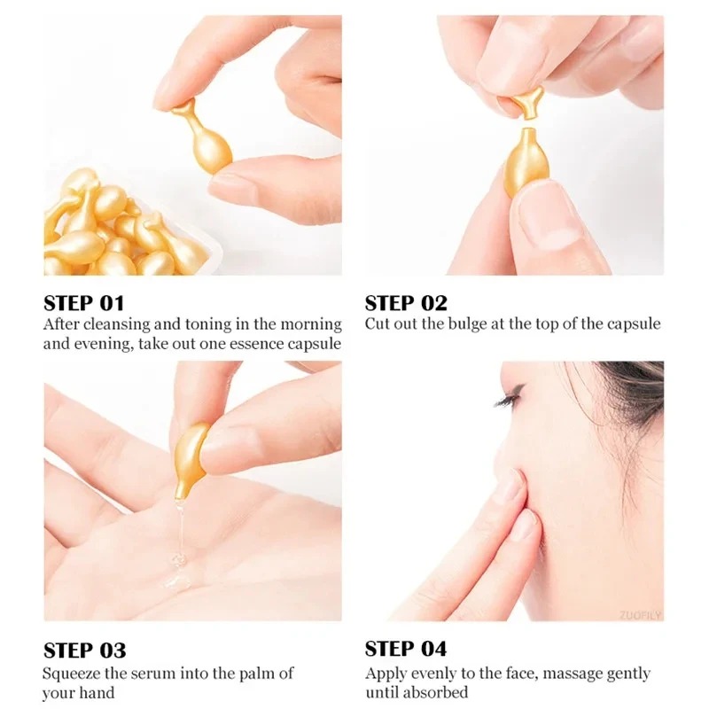 50PCS Face Serum Hyaluronic Ac – Placenta Extract Serum recenzja i cena