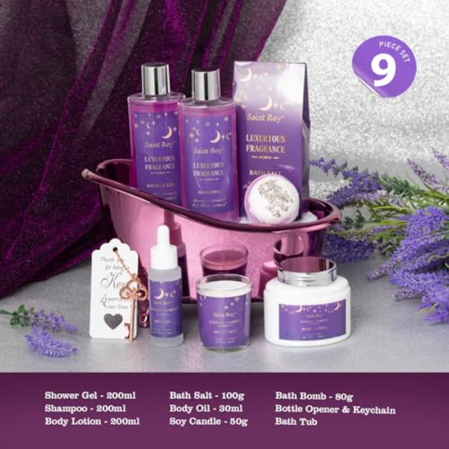 Bath Basket Spa Kit Spa Gifts  – Luxury Skincare Gift Set For Women recenzja i cena